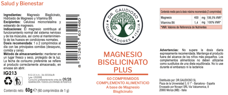 MAGNESIO BISGLICINATO PLUS