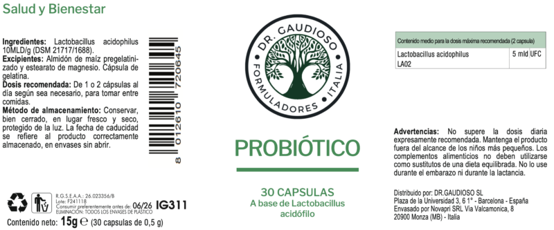 PROBIÓTICO