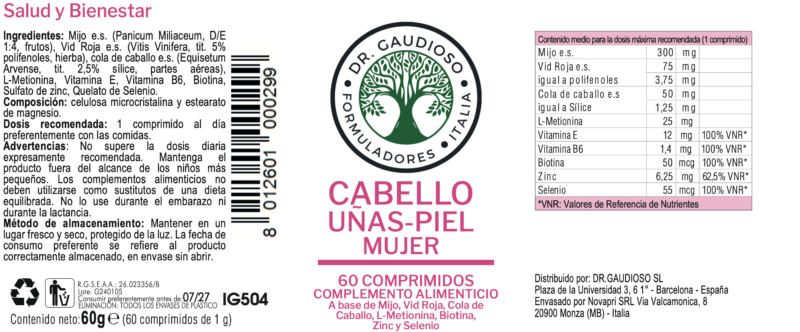 IG504_01 CABELLO UÑAS PIEL MUJER